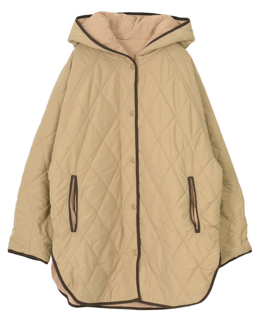 titivate「フーデットキルティングショートコート」|その他|