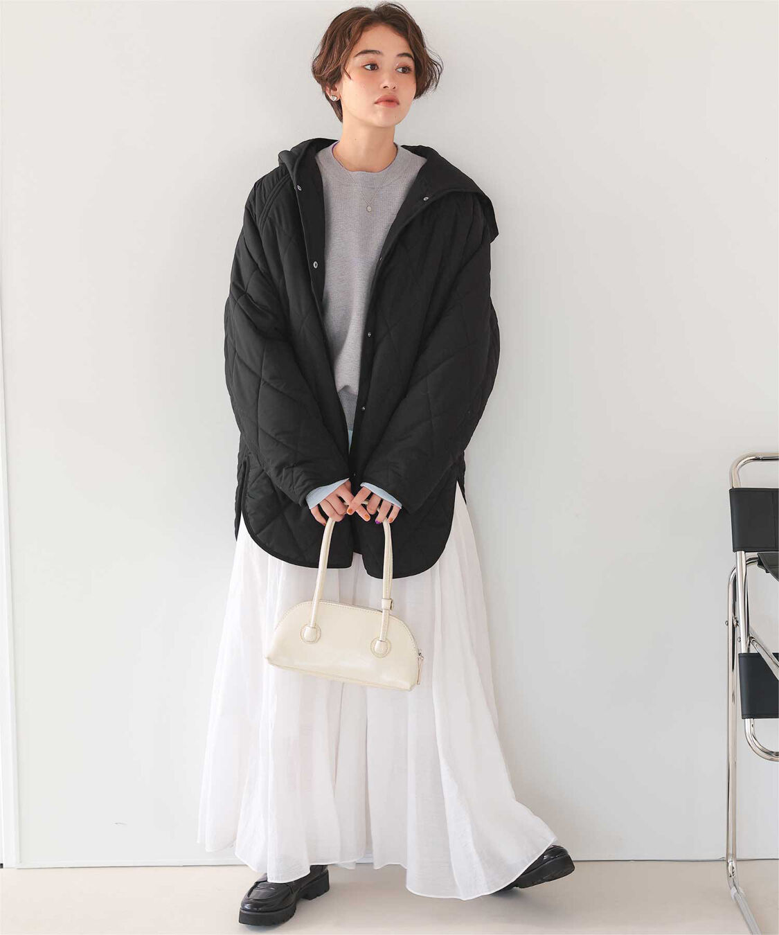 titivate「フーデットキルティングショートコート」|その他|