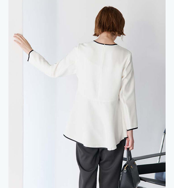 ur's「パイピングペプラムトップス」|Tシャツ・カットソー|