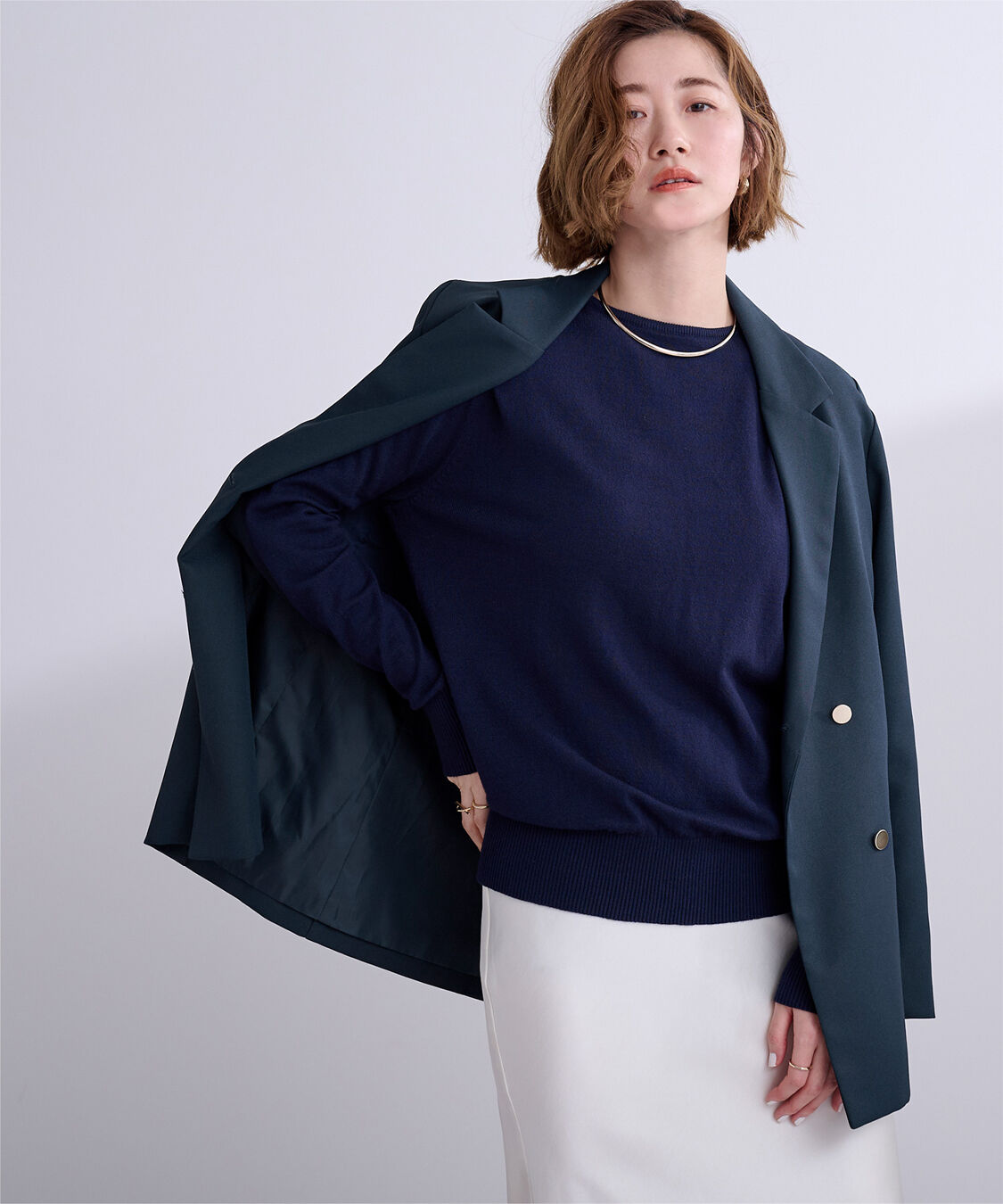 ur's「テーラードダブルブレストジャケット」|テーラードジャケット|