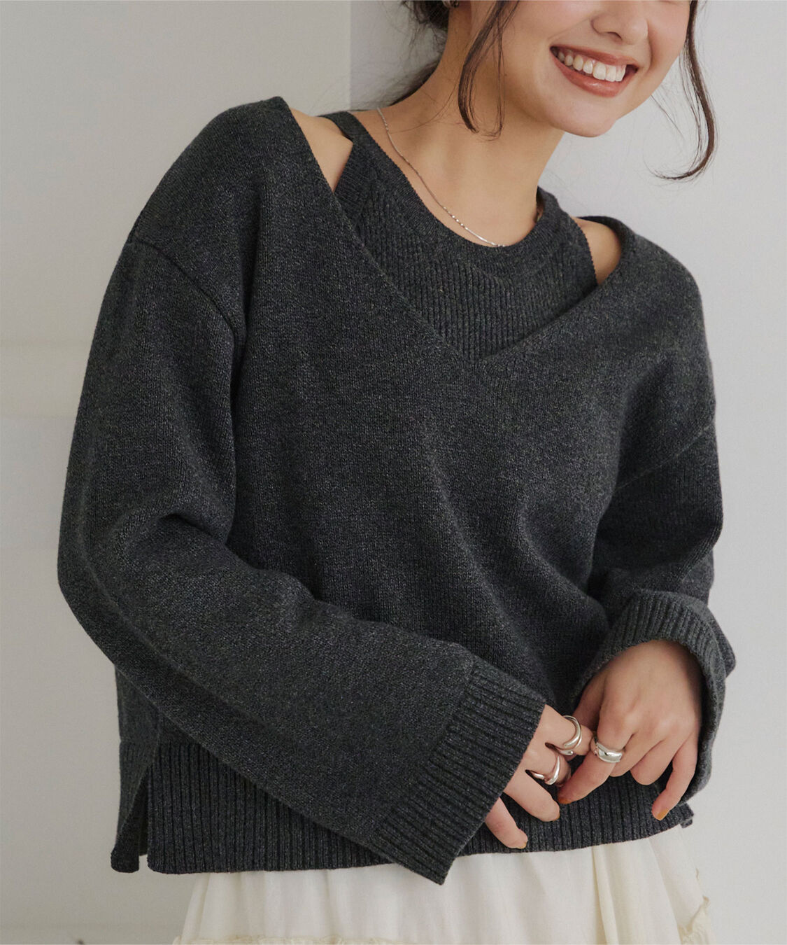 titivate「レイヤードニット」|ニット・セーター|