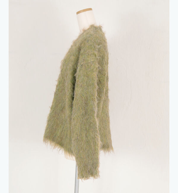 titivate「ブークレシャギーVネックカーディガン」|ニット・セーター|