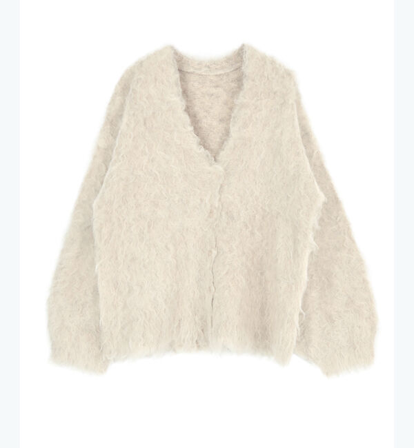 titivate「ブークレシャギーVネックカーディガン」|ニット・セーター|