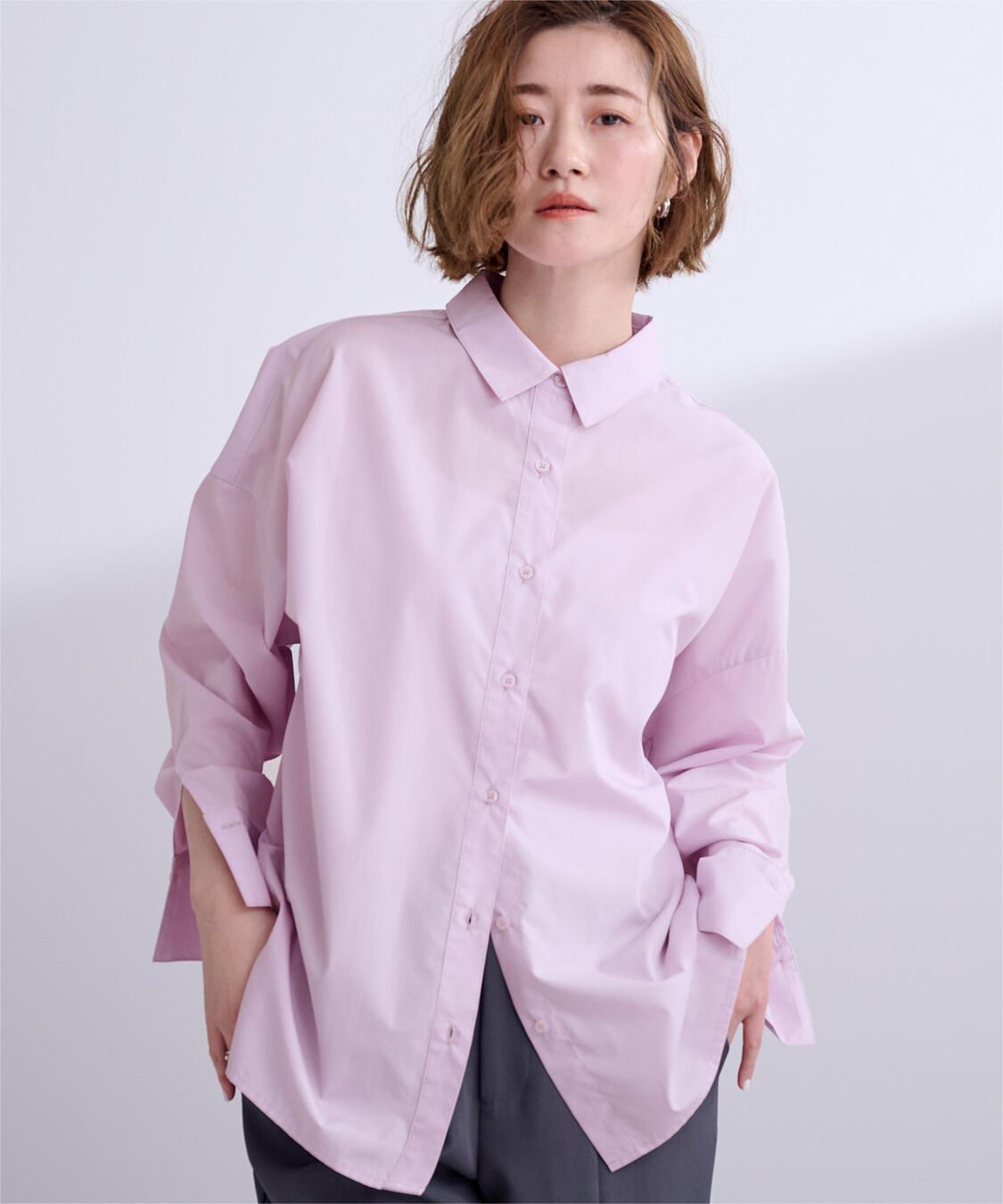 ur's「ベーシックシャツ」|シャツ・ブラウス|ピンク
