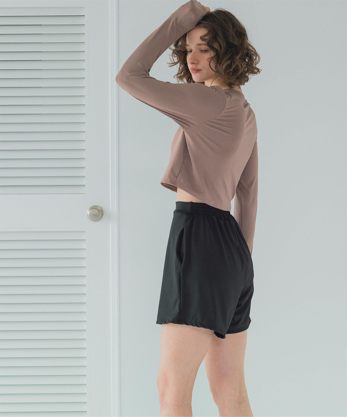 SEA DRESS「3点セット/ショートパンツ&times;カップ付長袖ビキニ/水着」|ビキニ|