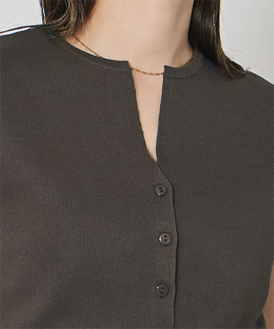 ur's「ウエストシェイプキーネックニット」|ニット・セーター|