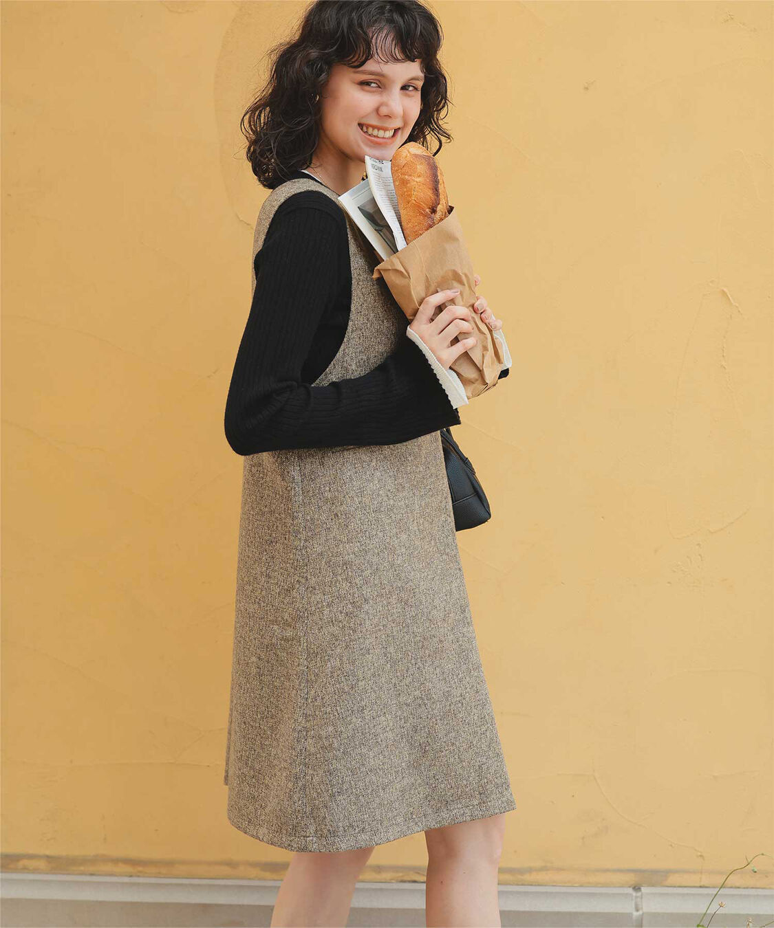 titivate「配色シアードッキングフレアスリーブリブニット」|ニット・セーター|