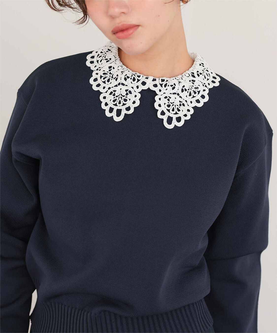 titivate「襟付きニットプルオーバー」|ニット・セーター|