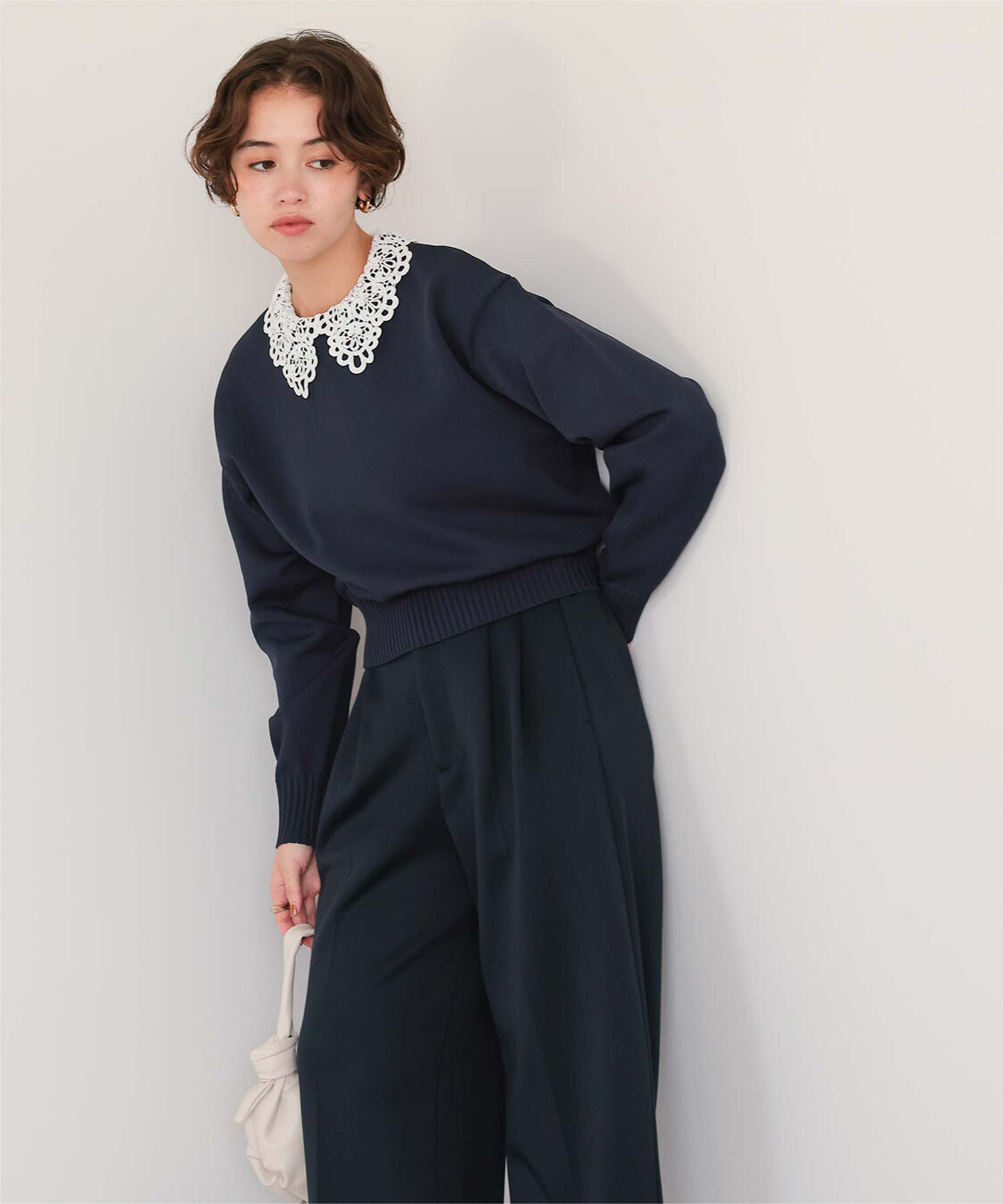 titivate「襟付きニットプルオーバー」|ニット・セーター|