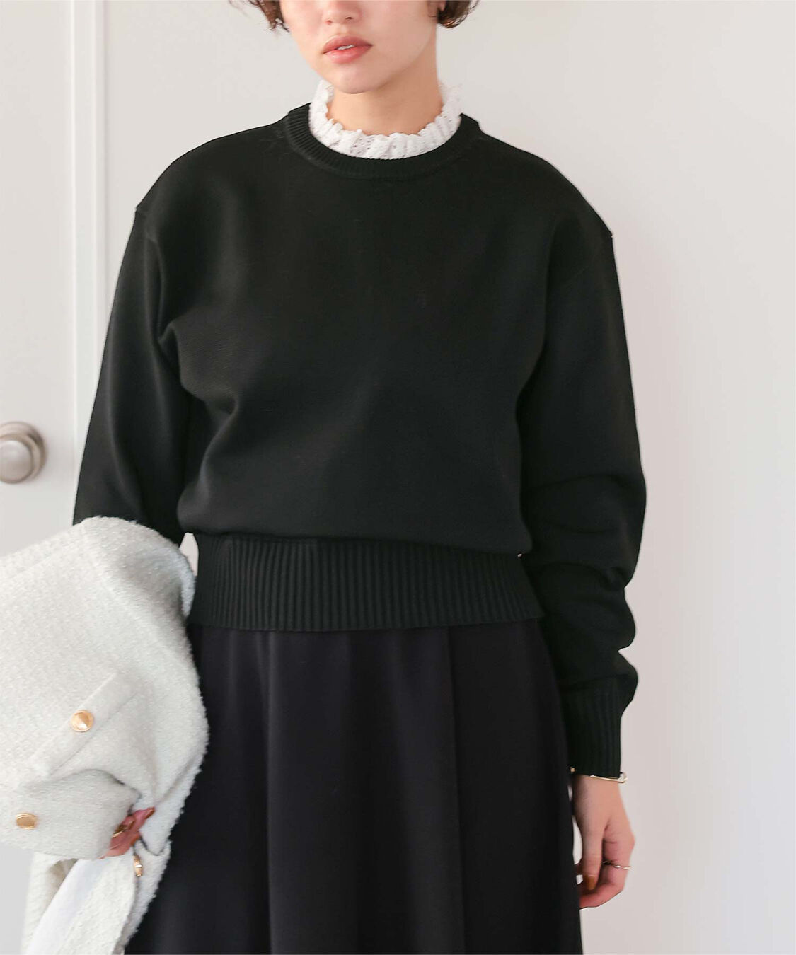 titivate「襟付きニットプルオーバー」|ニット・セーター|
