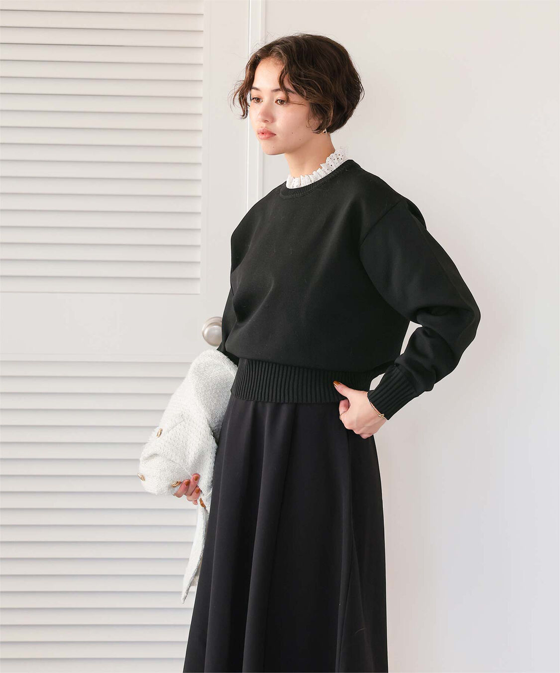 titivate「襟付きニットプルオーバー」|ニット・セーター|