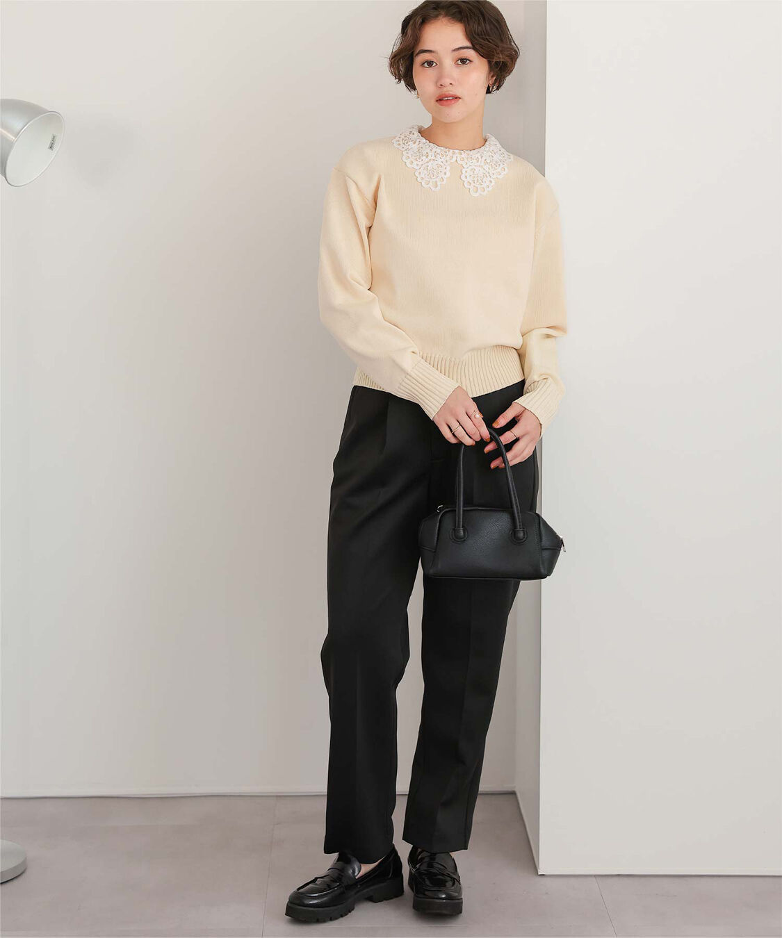 titivate「襟付きニットプルオーバー」|ニット・セーター|