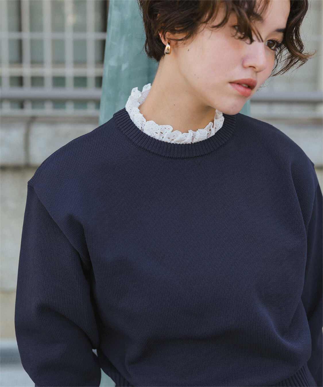 titivate「襟付きニットプルオーバー」|ニット・セーター|