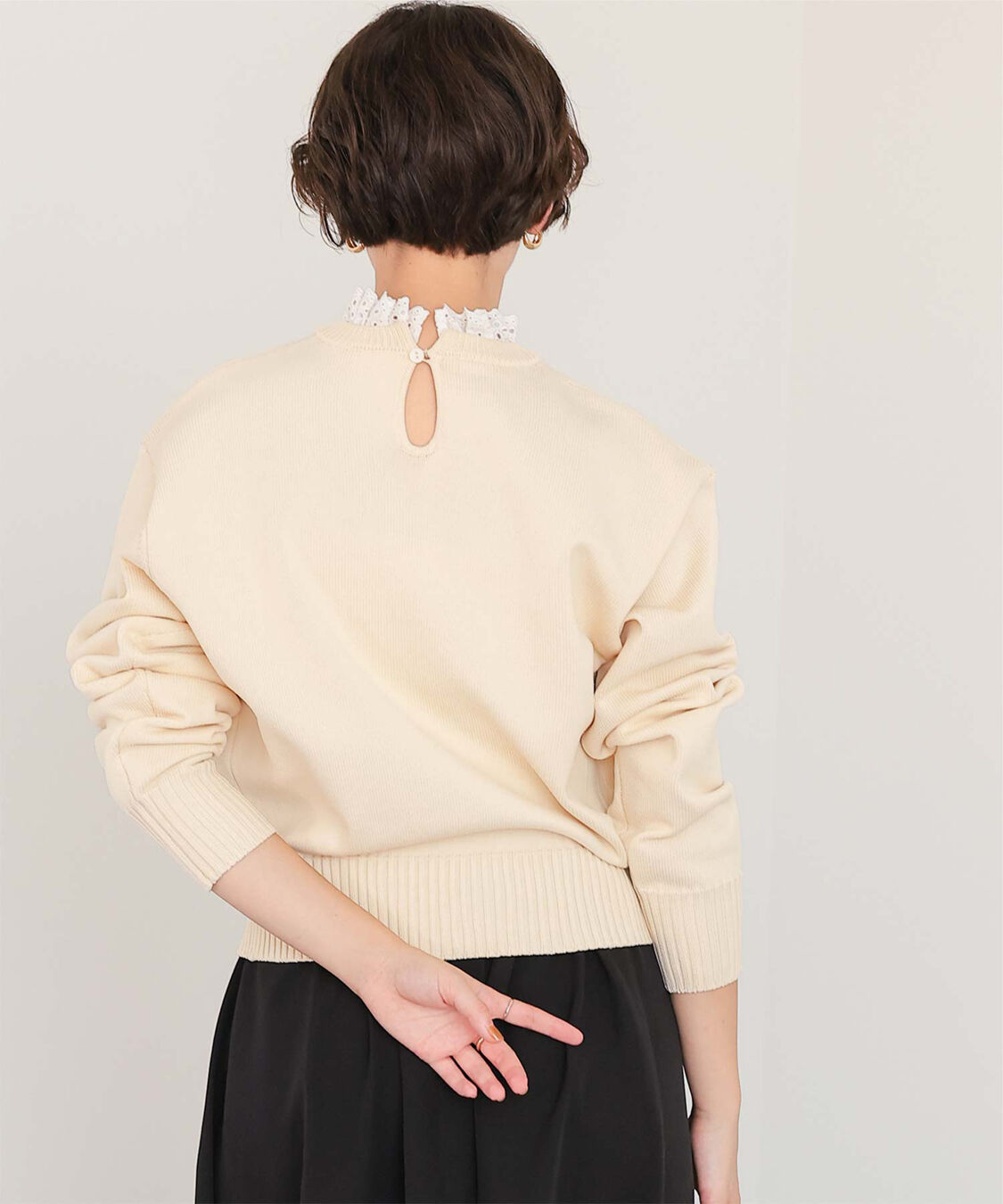 titivate「襟付きニットプルオーバー」|ニット・セーター|