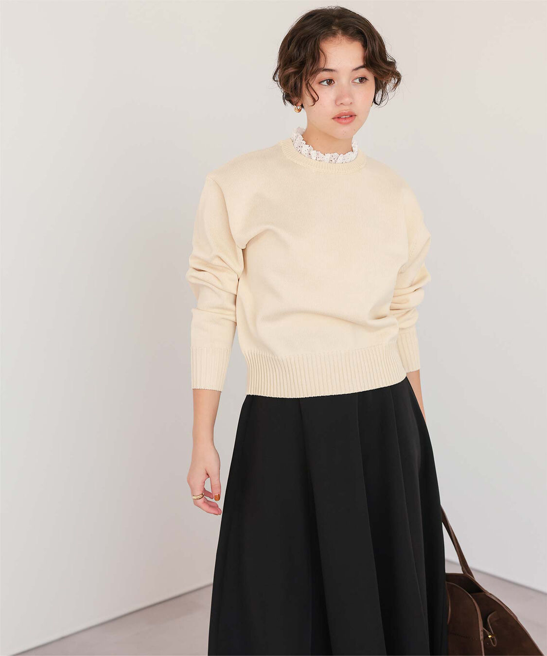 titivate「襟付きニットプルオーバー」|ニット・セーター|