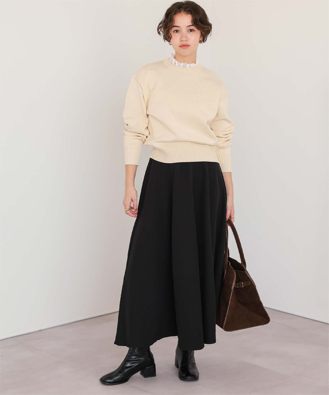 titivate「襟付きニットプルオーバー」|ニット・セーター|