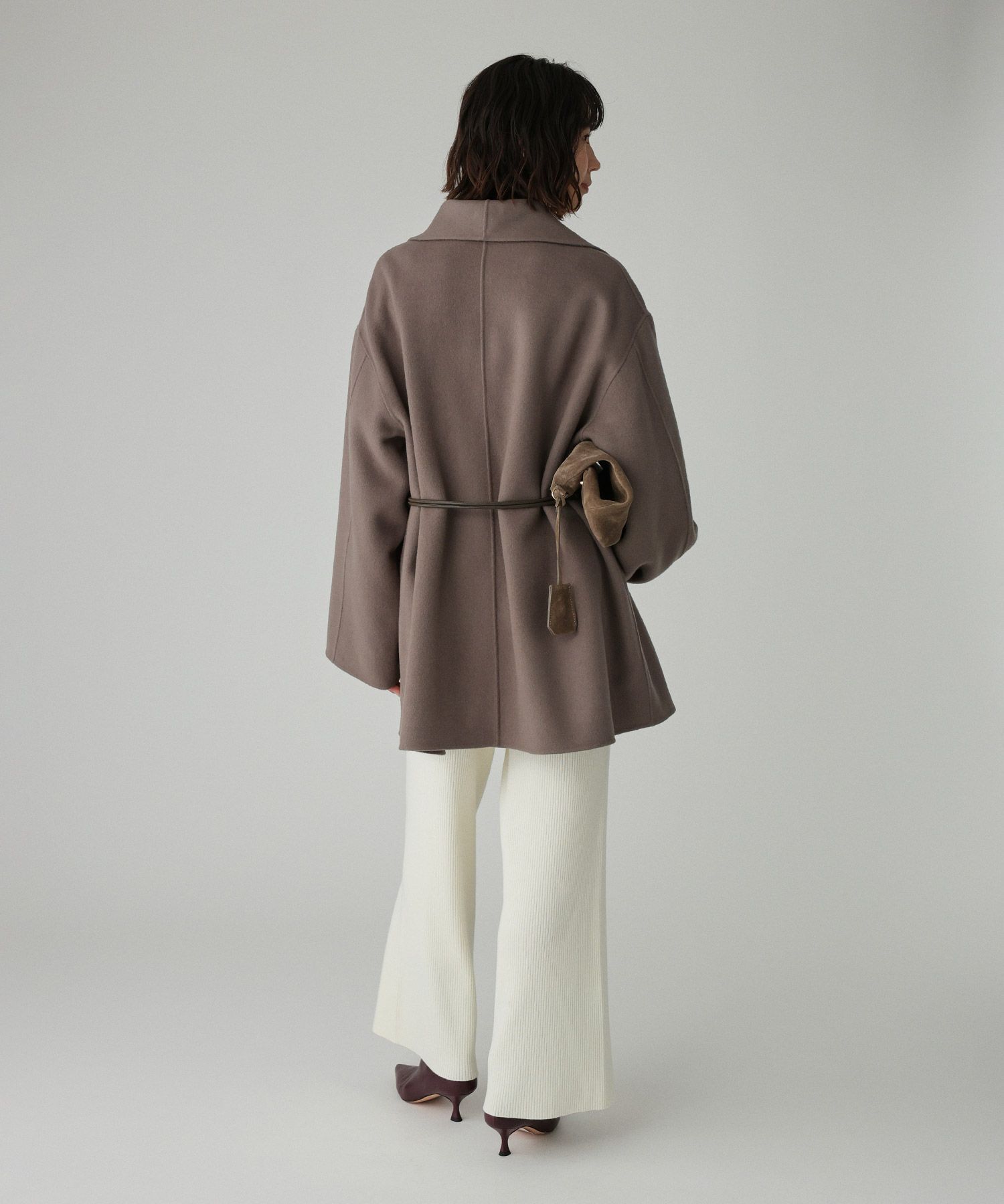 ベルト付きリバーショートコート（BABYLONE）｜ルミネのファッション