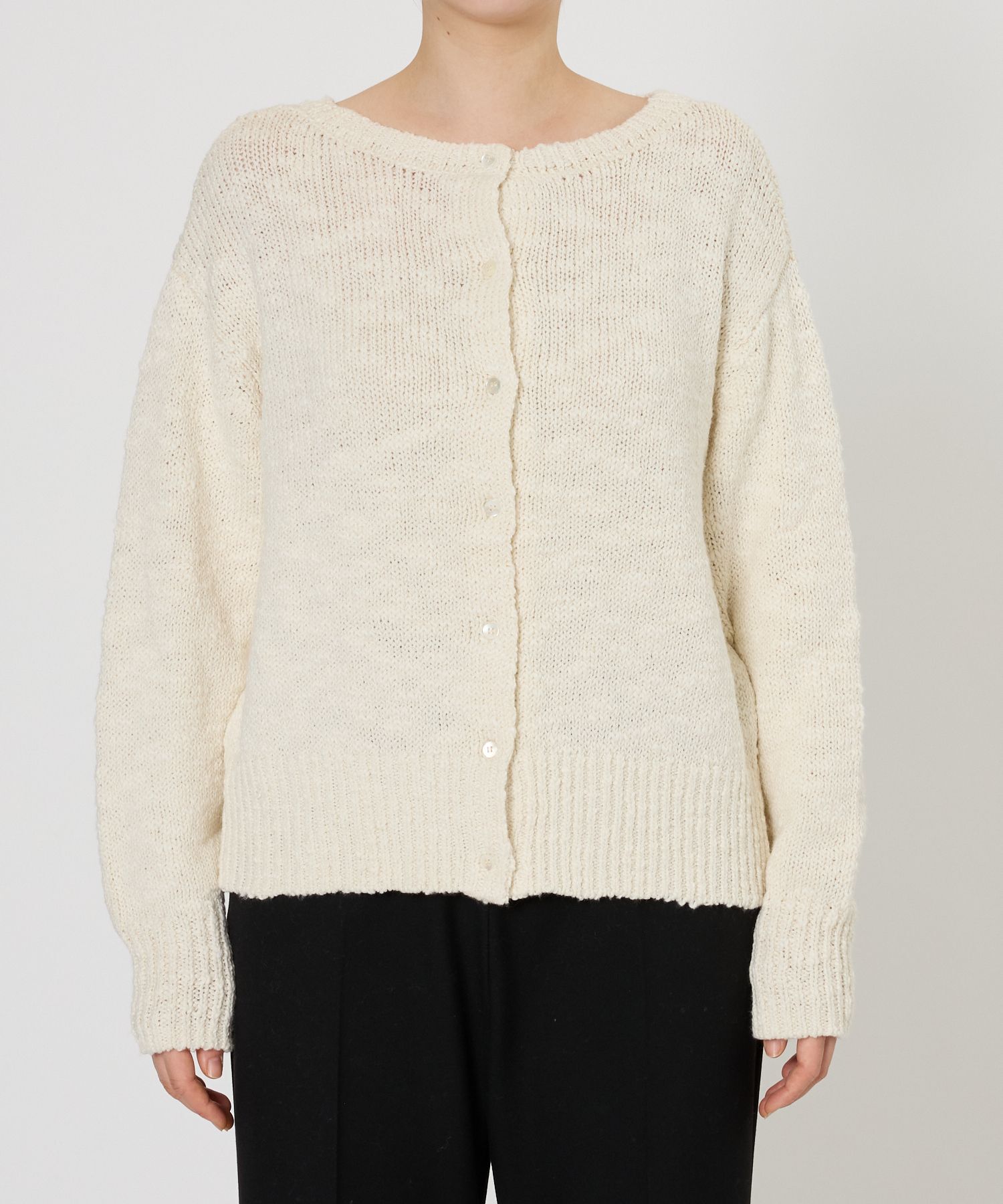 BABYLONE「コットンローゲージプルオーバー」|ニット・セーター|