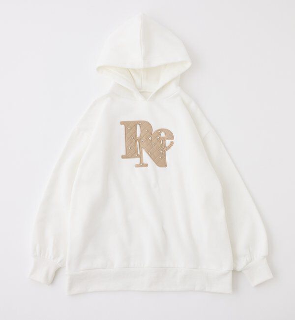  「キルティングロゴゆるパーカー」|プルオーバー|