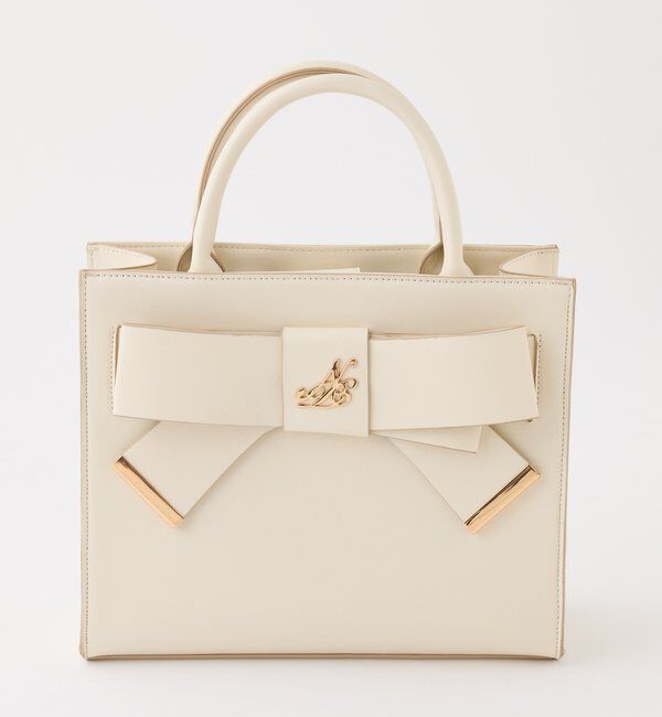  「【WEB限定】リボンモチーフトートバッグ／ショルダーにもなる」|ショルダー・メッセンジャー|