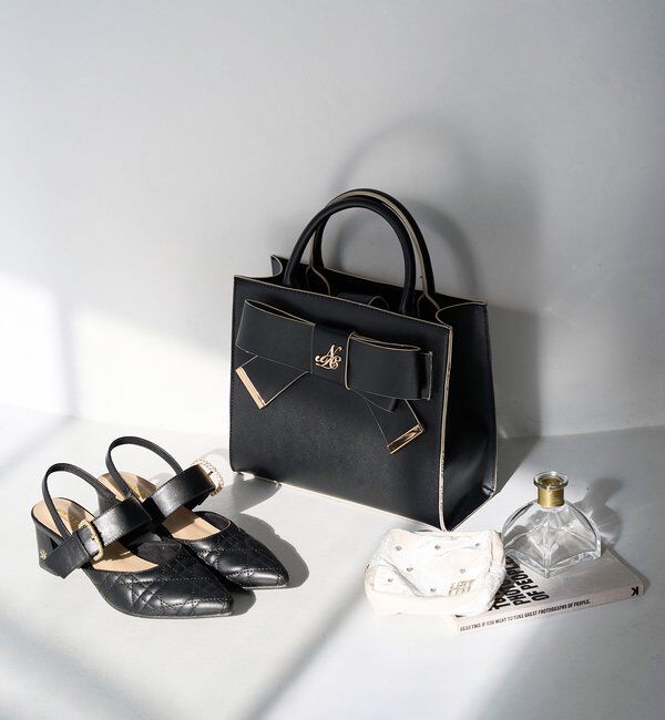  「【WEB限定】リボンモチーフトートバッグ／ショルダーにもなる」|ショルダー・メッセンジャー|