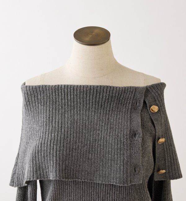  「オフショルラメニット」|ニット・セーター|