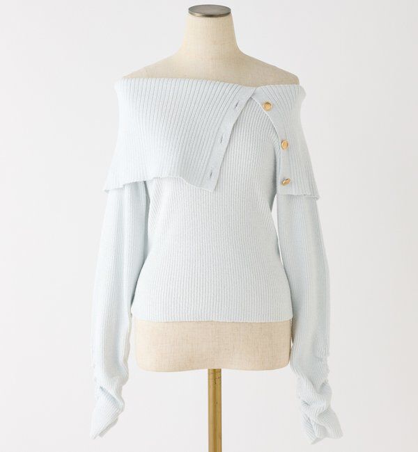  「オフショルラメニット」|ニット・セーター|