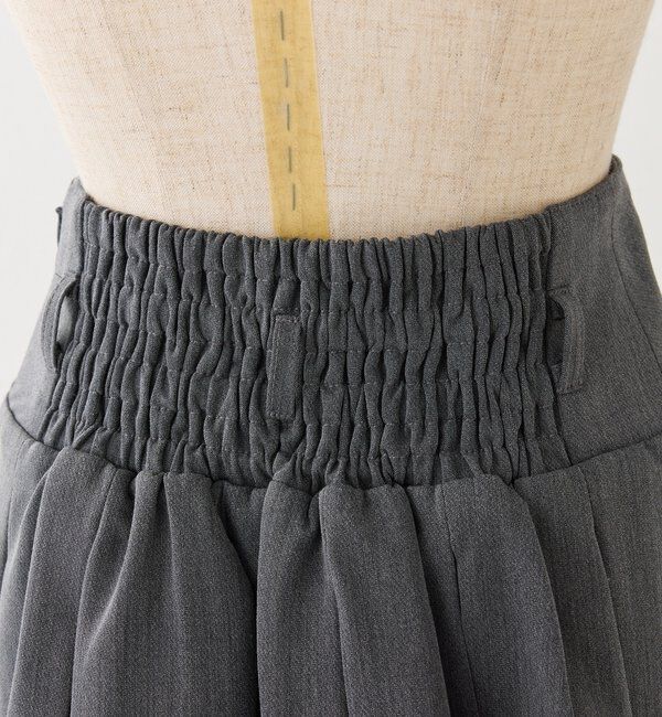  「ベルト付きレイヤードプリーツミニスカート」|スカート|