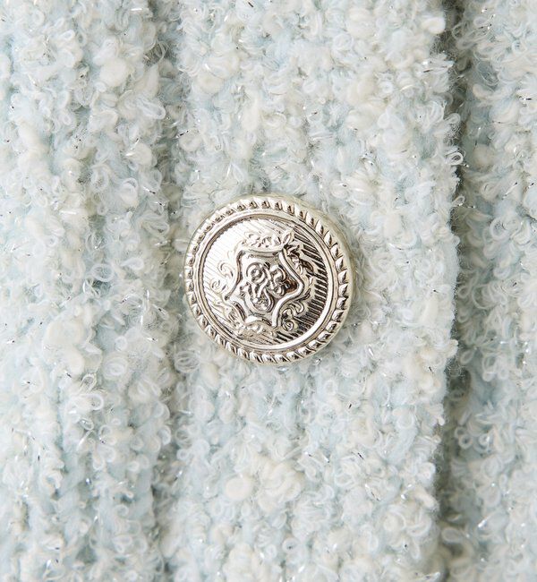  「【セットアップ可能】金ボタン配色カーディガン」|ニット・セーター|