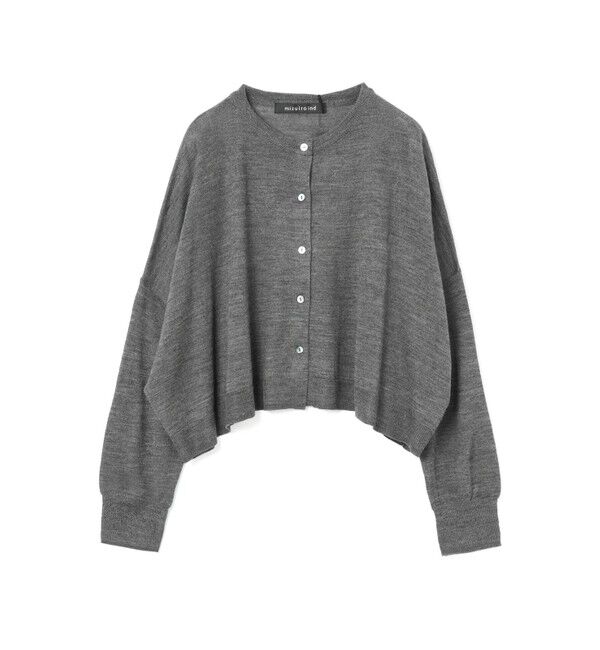 mizuiro ind「mizuiro ind クルーネックショートカーディガン」|カーディガン|
