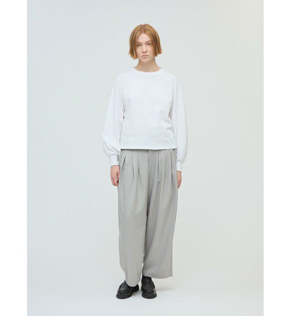 mizuiro ind「mizuiro ind パフスリーブロングT」|Tシャツ・カットソー|