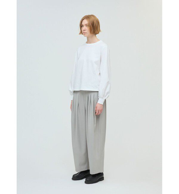 mizuiro ind「mizuiro ind パフスリーブロングT」|Tシャツ・カットソー|