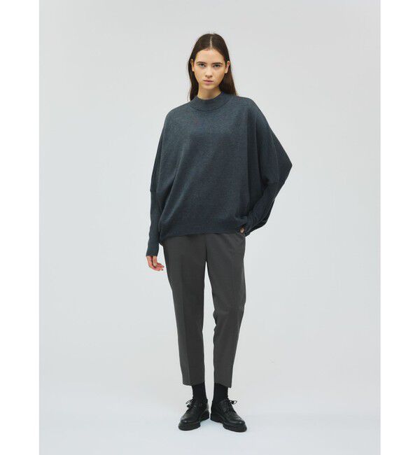 mizuiro ind「mizuiro ind T/Rセンタープレスパンツ」|その他|チャコールグレー