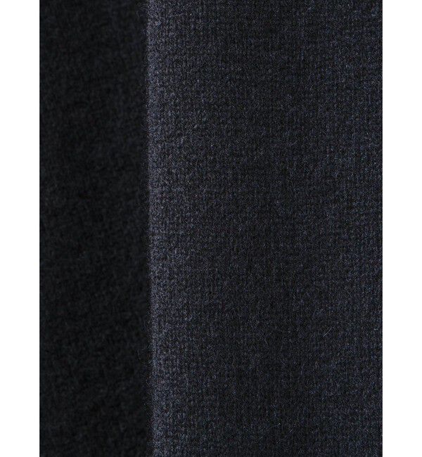 mizuiro ind「mizuiro ind クルーネックワイドチュニック」|ニット・セーター|