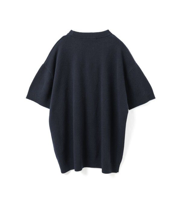 mizuiro ind「mizuiro ind クルーネックワイドチュニック」|ニット・セーター|