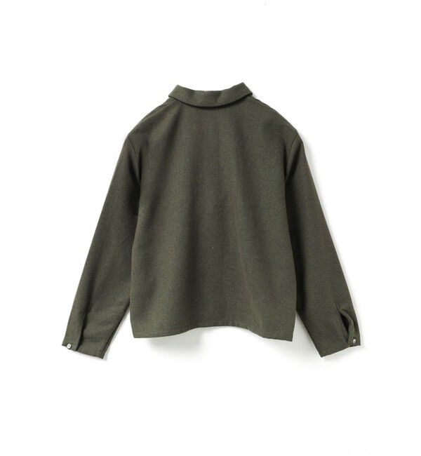 mizuiro ind「mizuiro ind ウールブレンドベーシックシャツ」|シャツ・ブラウス|