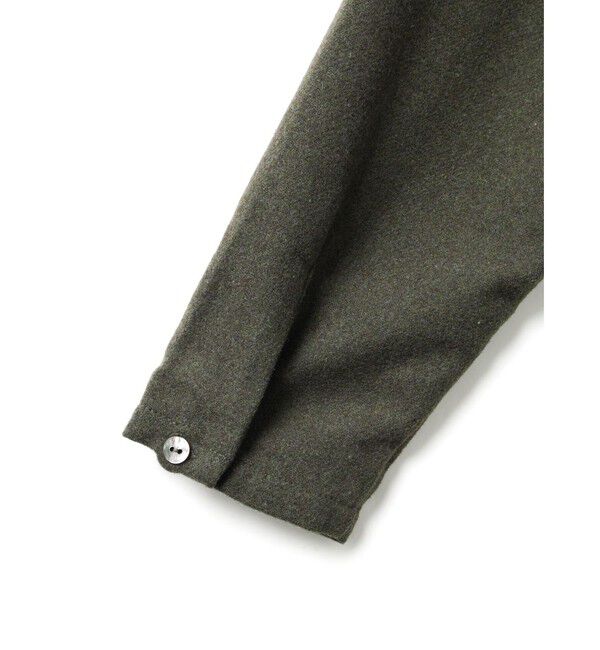 mizuiro ind「mizuiro ind ウールブレンドベーシックシャツ」|シャツ・ブラウス|