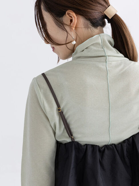Te chichi「テレコタートルネックトップス」|Tシャツ・カットソー|ミント