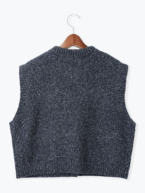 Te chichi「ツイーディショートベスト」|ニット・セーター|