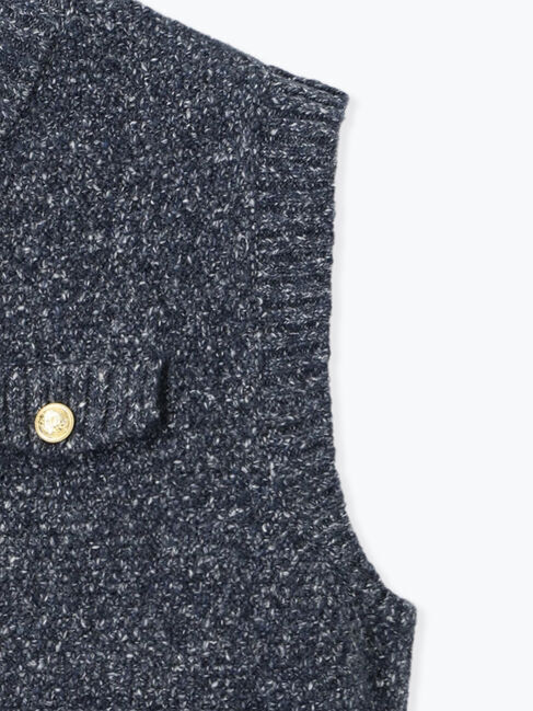 Te chichi「ツイーディショートベスト」|ニット・セーター|