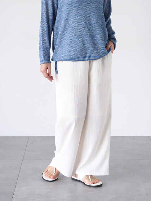 Lugnoncure「ストライプジャカードイージーパンツ」|その他|オフホワイト