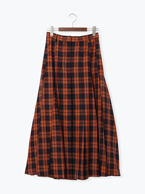 Te chichi「チェックアソートロングプリーツスカート」|スカート|