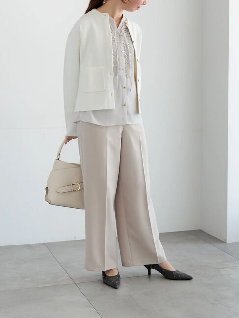 Te chichi「フロントフリルキーネックブラウス」|シャツ・ブラウス|