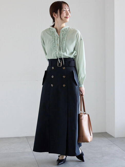 Te chichi「フロントフリルキーネックブラウス」|シャツ・ブラウス|