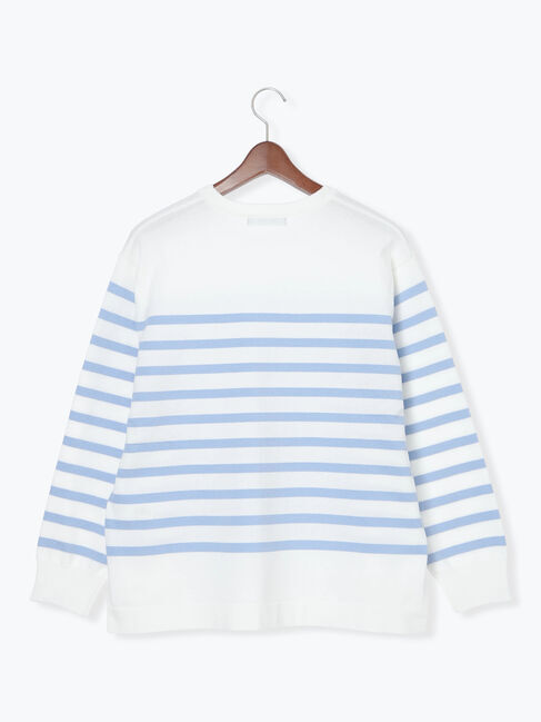 Te chichi「ボーダーボックスシルエットプルオーバー」|ニット・セーター|