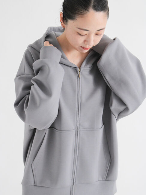 sm2rhythm「ダンボールジップパーカー」|Tシャツ・カットソー|グレー