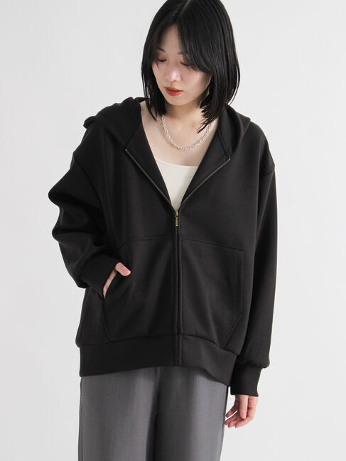 sm2rhythm「ダンボールジップパーカー」|Tシャツ・カットソー|ブラック