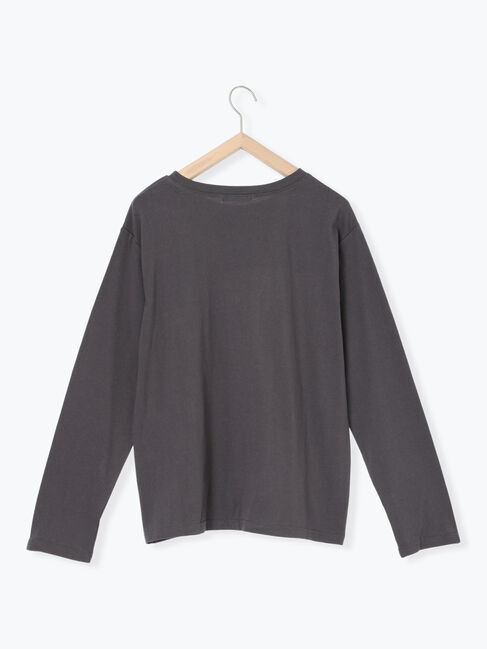 Samansa Mos2 blue「スクエアプリントプルオーバー」|Tシャツ・カットソー|