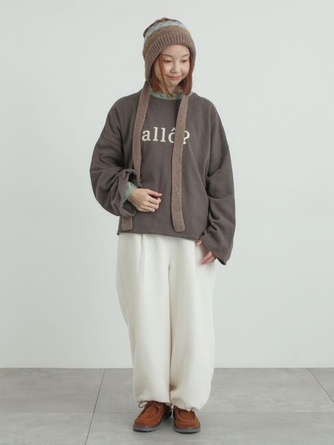 Samansa Mos2「シンプルロゴアソート裏起毛スウェット」|Tシャツ・カットソー|