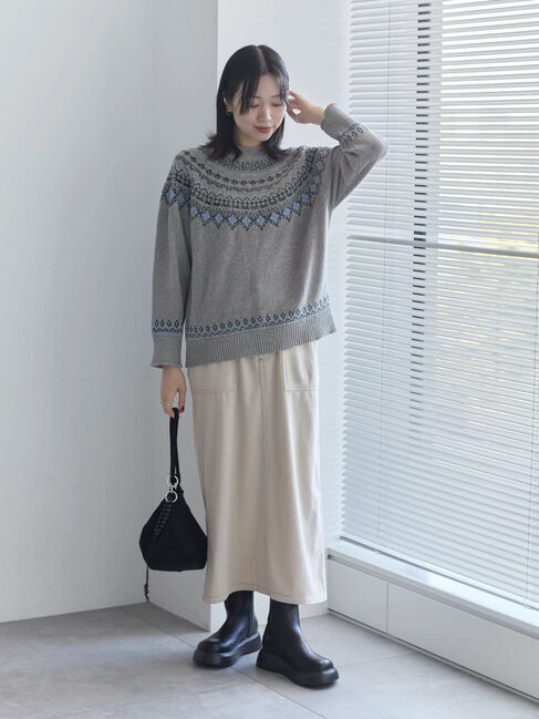 Samansa Mos2 blue「コーデュロイスカート」|スカート|